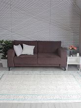 Ковер в гостиную бирюзовый AMELI 9255A S.L.GREY / P.TURQUOISE