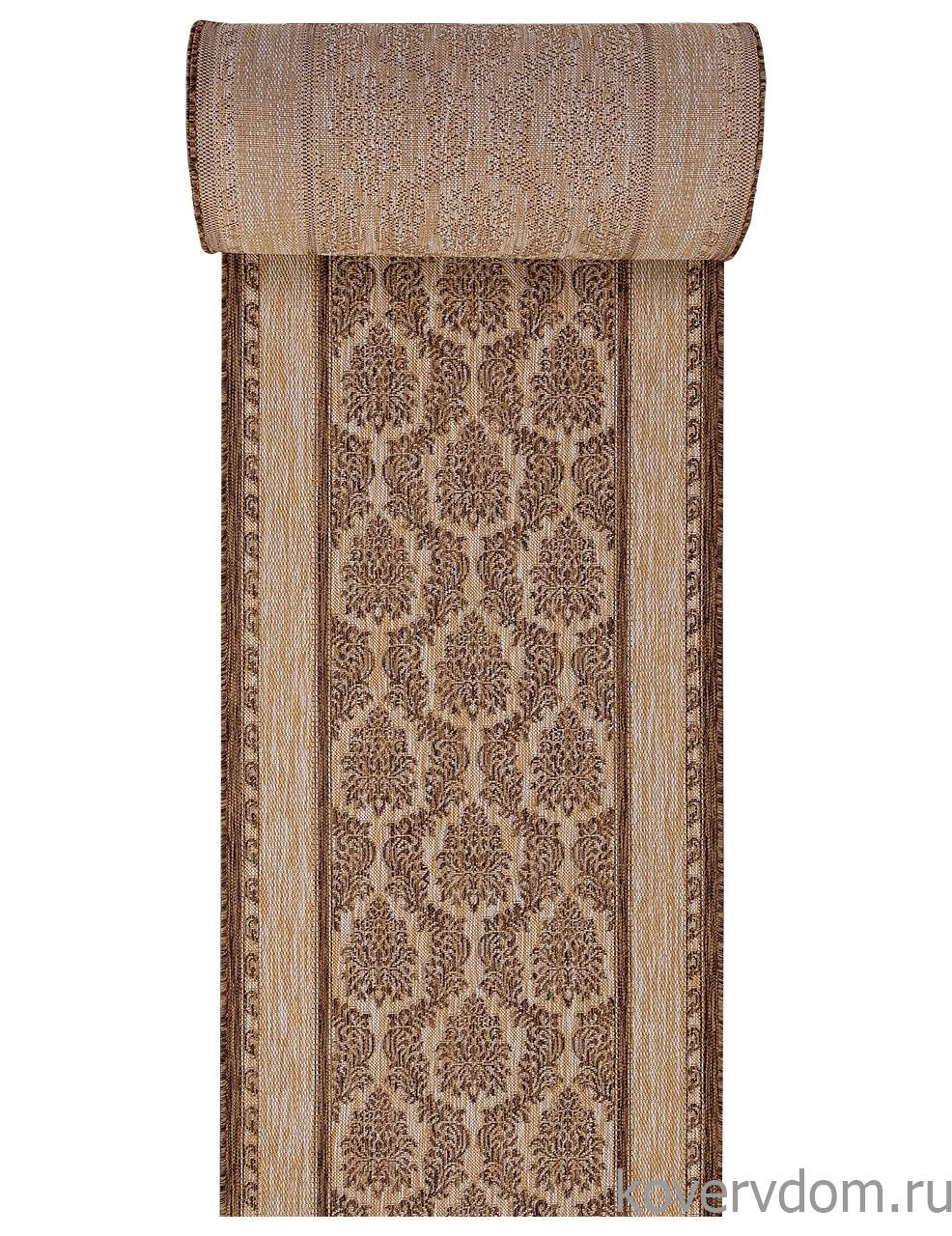 Ковровая дорожка циновка VEGAS S001 BEIGE-BROWN