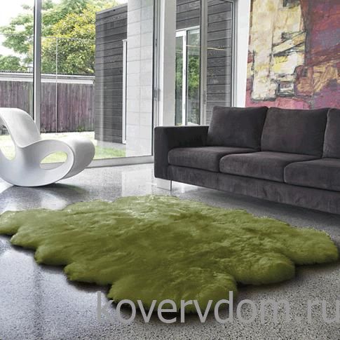 Овчина высокоплотная (накидка/ковер)ШЕСТЕРНАЯ луг