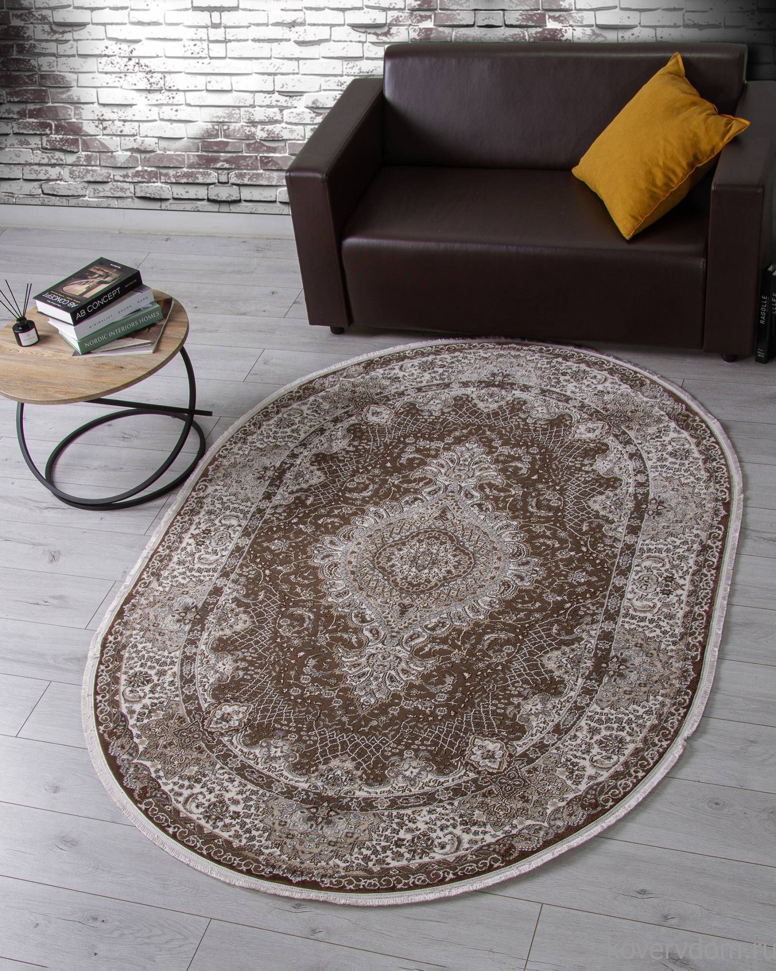 Ковер DOLCE D414 BROWN Овал