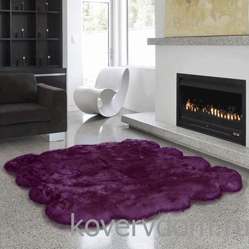 Овчина высокоплотная (накидка/ковер) ВОСЬМЕРНАЯ фуксия 