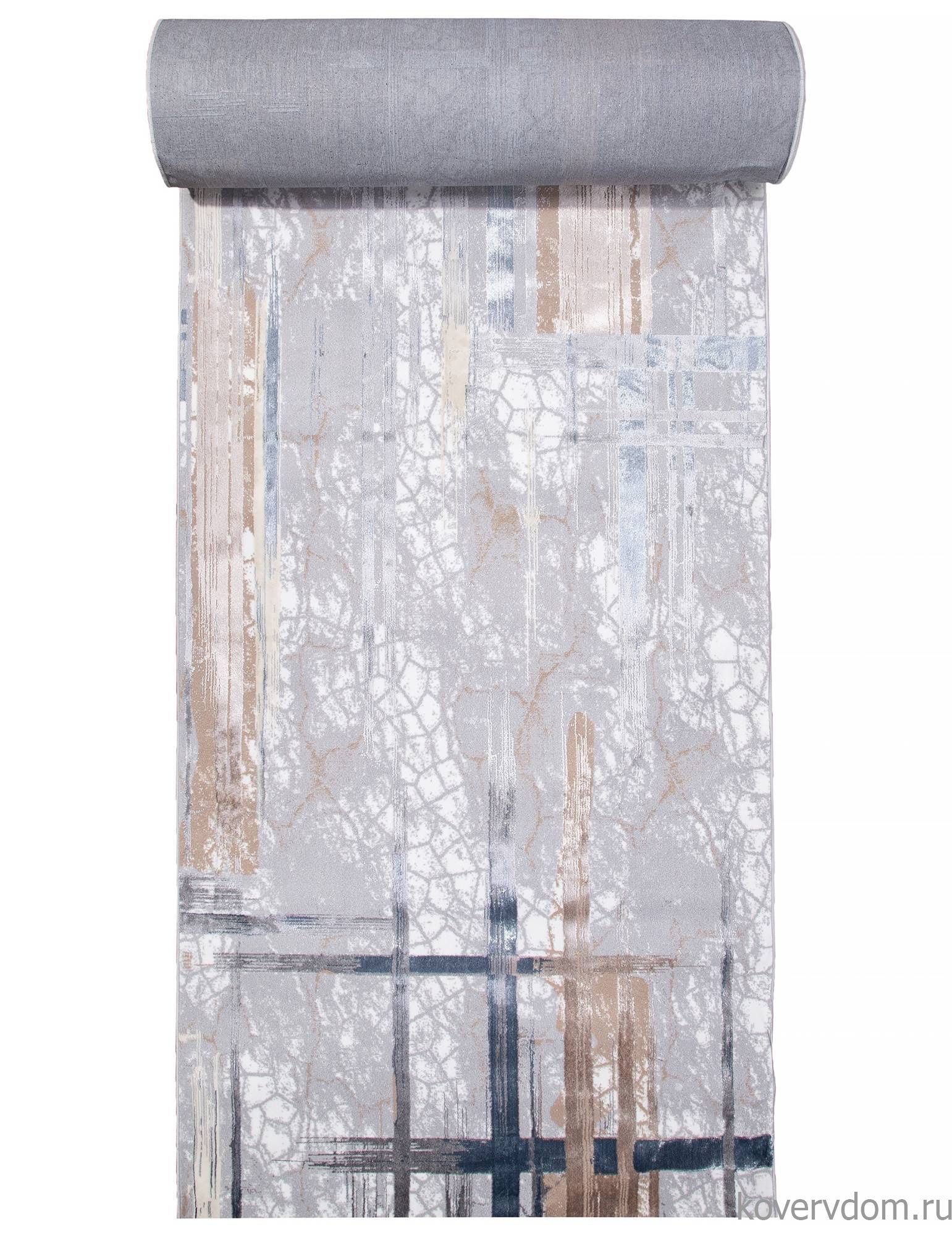 Ковровая Дорожка PERU C071A D.GREY SHIRINK / BLUE FDY