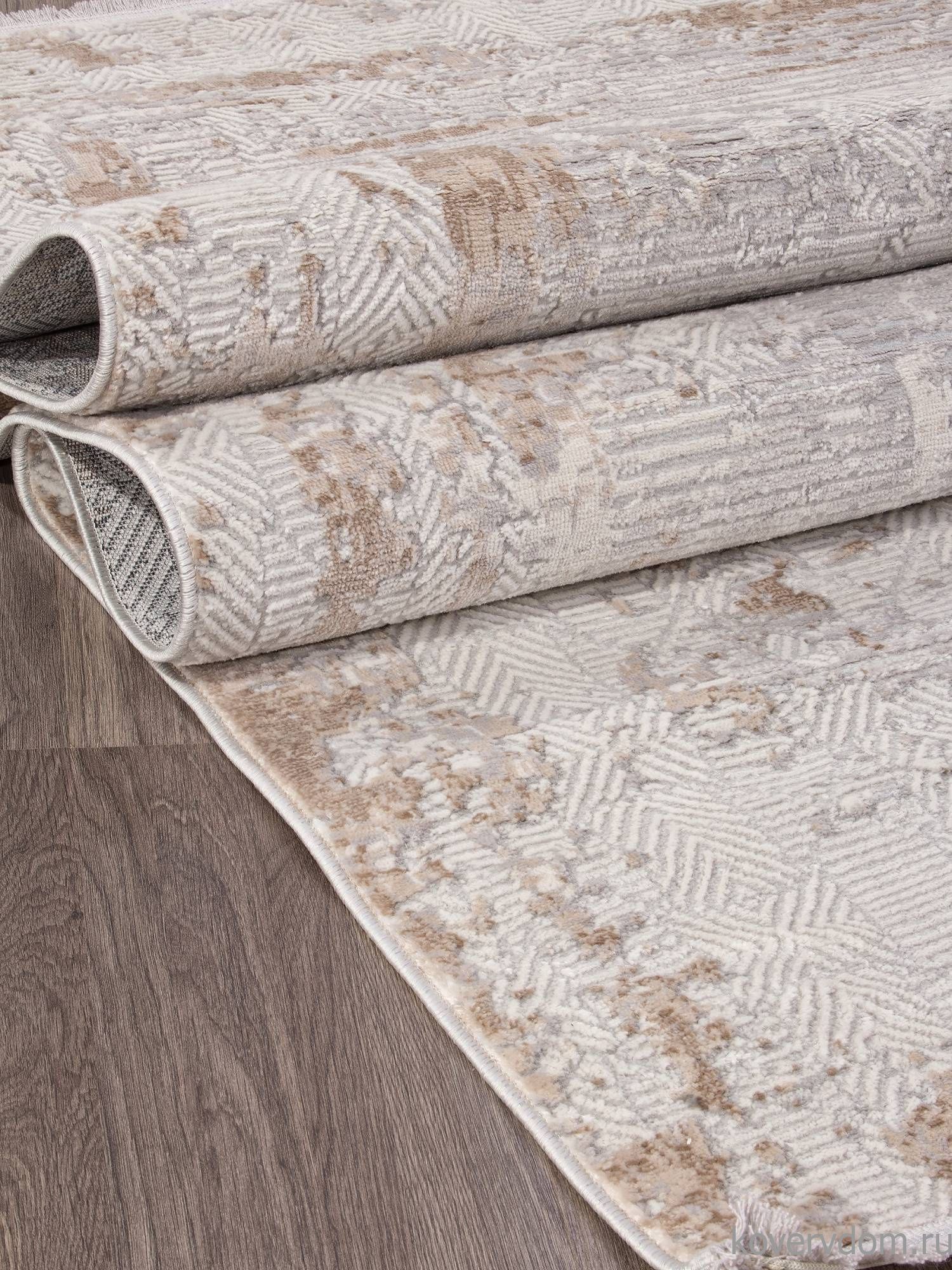 Ковер ALANYA 22400A WHITE / GREY SHR