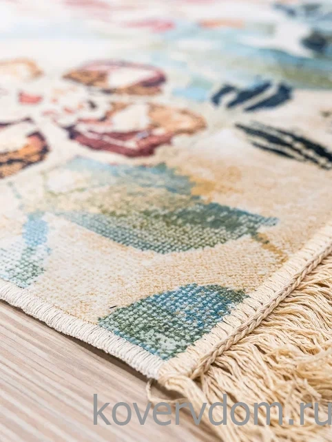 Ковер из вискозы и хлопка с цветами Royal Palace 14006 6121