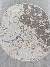 Ковер в гостиную серый MOSSO 27231A GRY / NAVY Овал